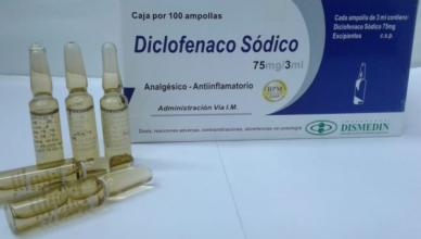 Diclofenac sódico - Cuidados de enfermería
